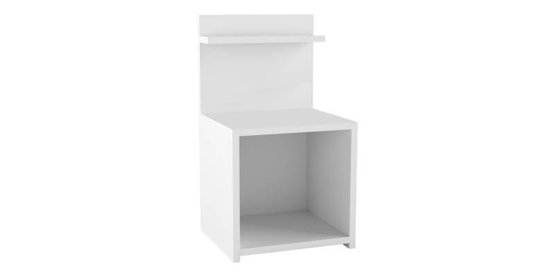 Κομοδίνο Kassito pakoworld μελαμίνη σε λευκή απόχρωση 35x32x63εκ