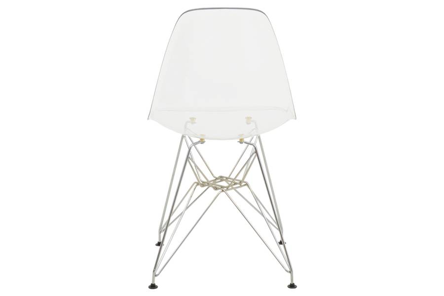 Καρέκλα Adelle pakoworld PP διάφανο-inox πόδι 46x55x81εκ