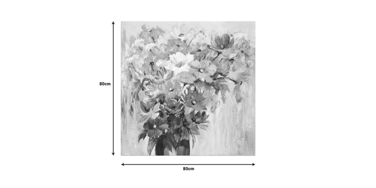 Πίνακας σε καμβά Spino I Inart 80x3x80εκ