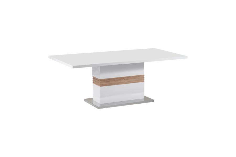 Τραπέζι Zoekrin Inart λευκό mdf 200x100x76εκ