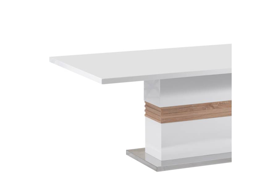 Τραπέζι Zoekrin Inart λευκό mdf 200x100x76εκ