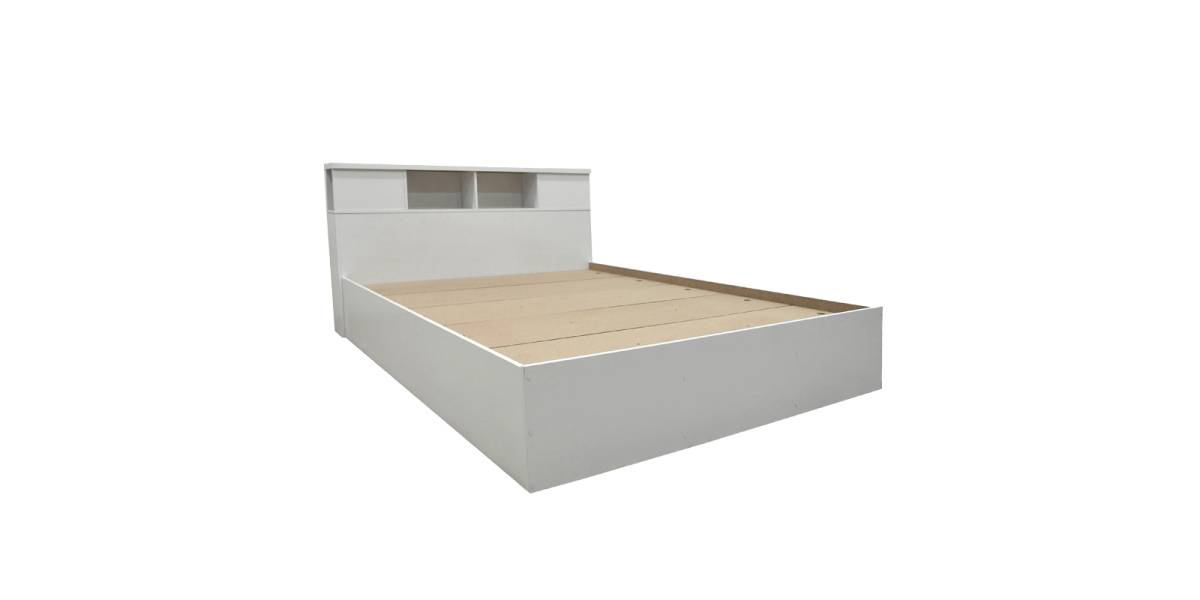 Κρεβάτι OLYMPUS pakoworld σε χρώμα λευκό 140x200εκ