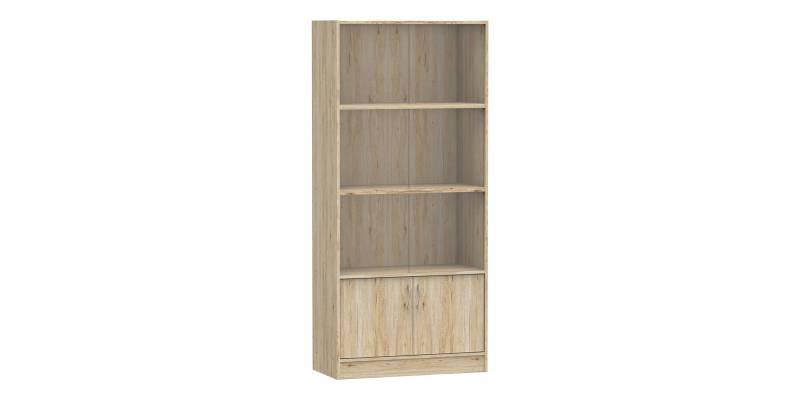 Βιβλιοθήκη Burcy pakoworld oak 80x40x177εκ
