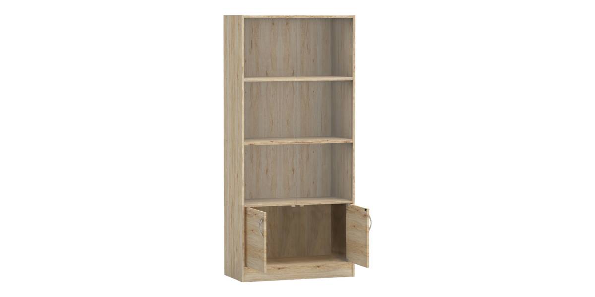 Βιβλιοθήκη Burcy pakoworld oak 80x40x177εκ