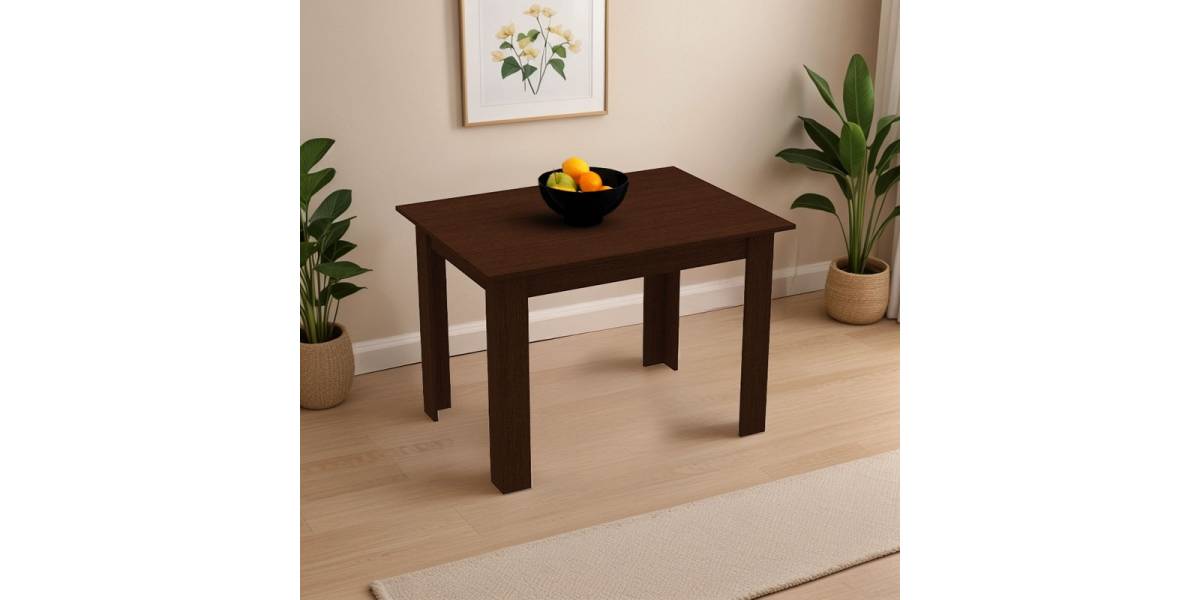 Τραπέζι Manka pakoworld σε wenge απόχρωση 110x80x77εκ