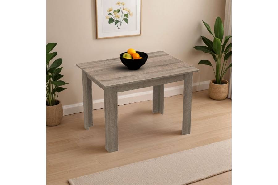 Τραπέζι Manka pakoworld σε sonoma truffle απόχρωση 110x80x77εκ