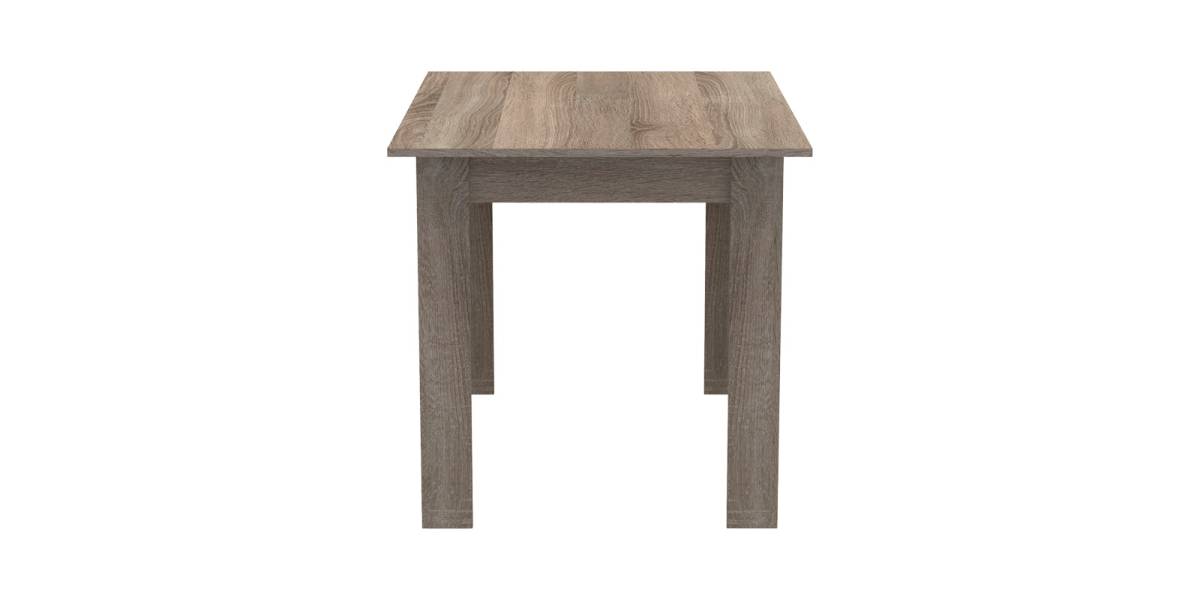 Τραπέζι Manka pakoworld σε sonoma truffle απόχρωση 110x80x77εκ