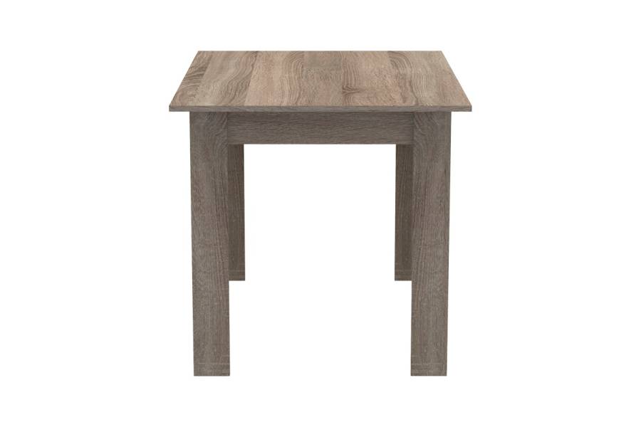 Τραπέζι Manka pakoworld σε sonoma truffle απόχρωση 110x80x77εκ