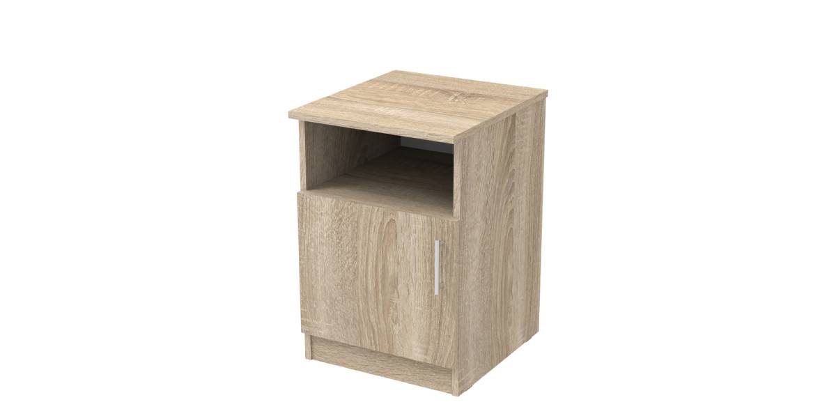 Κομοδίνο Galdi pakoworld σε sonoma απόχρωση 40x45x60εκ