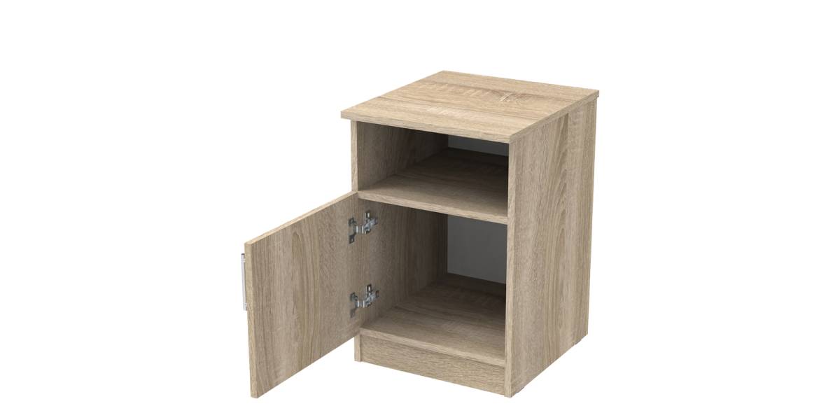 Κομοδίνο Galdi pakoworld σε sonoma απόχρωση 40x45x60εκ