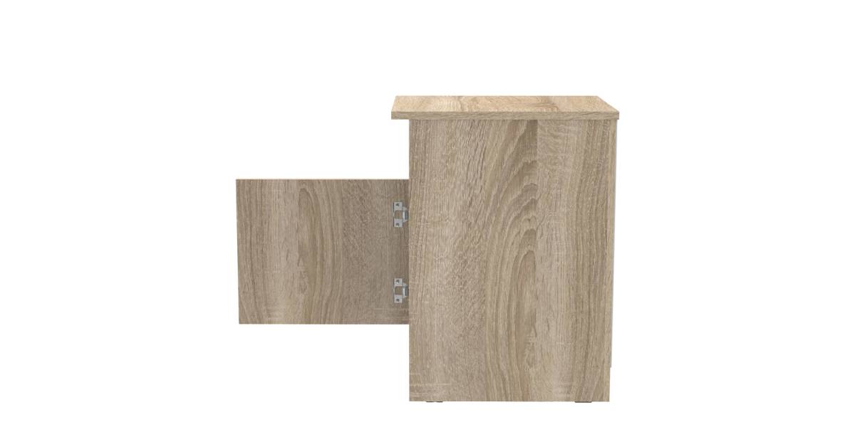 Κομοδίνο Galdi pakoworld σε sonoma απόχρωση 40x45x60εκ