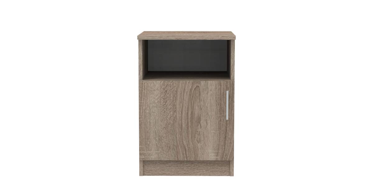 Κομοδίνο Galdi pakoworld σε sonoma truffle απόχρωση 40x45x60εκ
