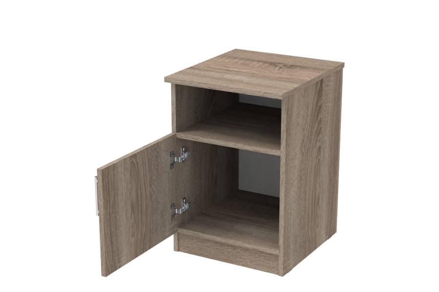 Κομοδίνο Galdi pakoworld σε sonoma truffle απόχρωση 40x45x60εκ
