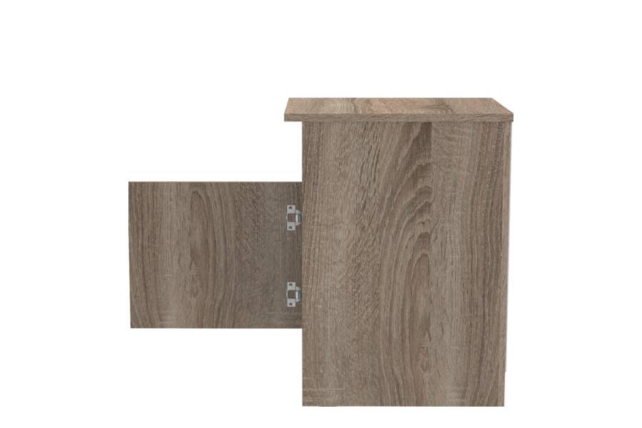 Κομοδίνο Galdi pakoworld σε sonoma truffle απόχρωση 40x45x60εκ