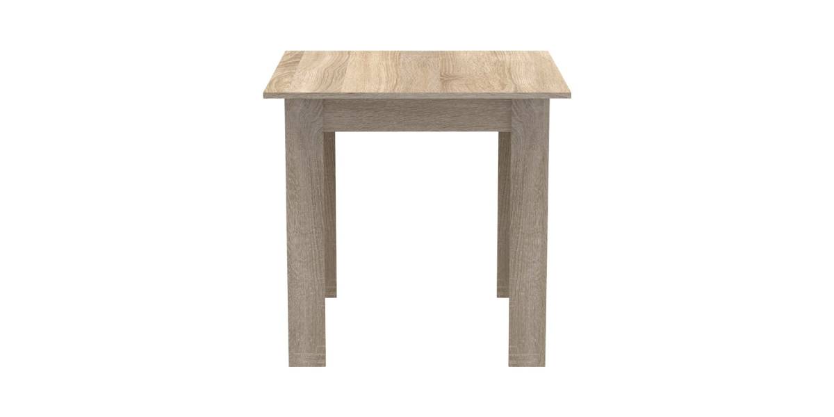 Τραπέζι Manka I pakoworld σε sonoma απόχρωση 80x80x77εκ