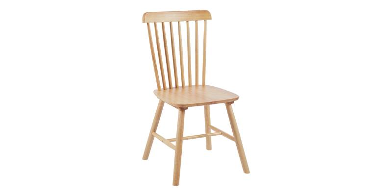 Καρέκλα Melia pakoworld rubberwood σε φυσική απόχρωση 45x51x87εκ