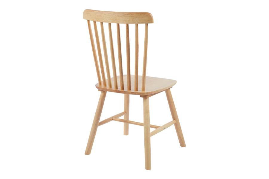 Καρέκλα Melia pakoworld rubberwood σε φυσική απόχρωση 45x51x87εκ