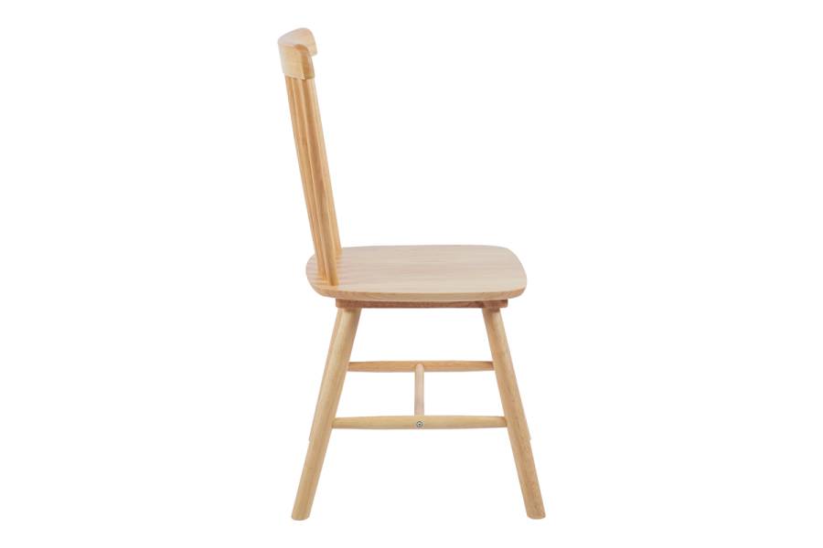 Καρέκλα Melia pakoworld rubberwood σε φυσική απόχρωση 45x51x87εκ