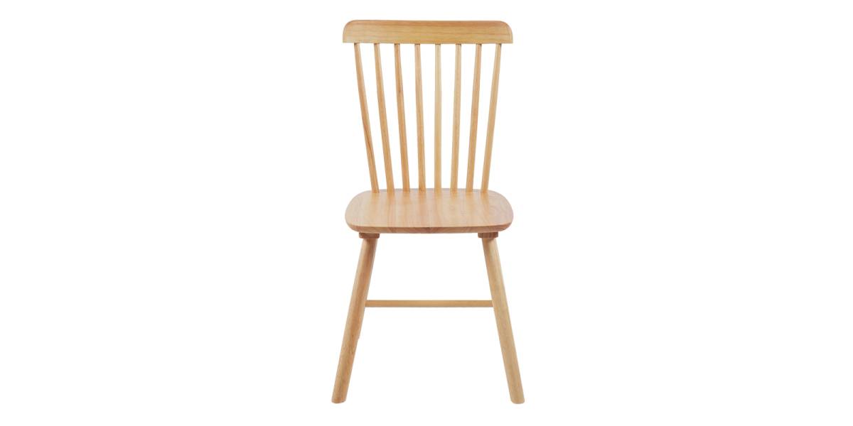 Καρέκλα Melia pakoworld rubberwood σε φυσική απόχρωση 45x51x87εκ