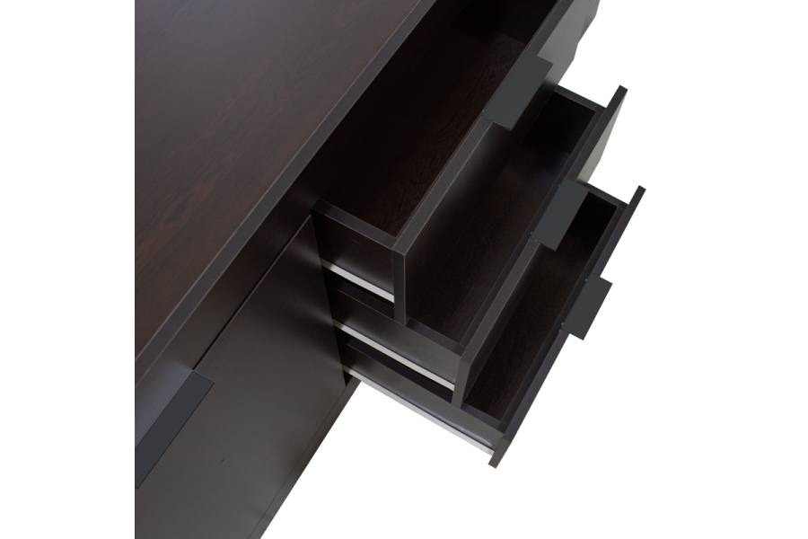 Μπουφές Doha pakoworld σε wenge απόχρωση 180x45x80.5εκ