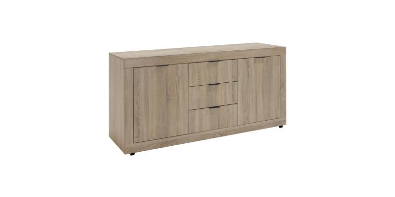 Μπουφές Doha pakoworld σε sonoma απόχρωση 180x45x80.5εκ