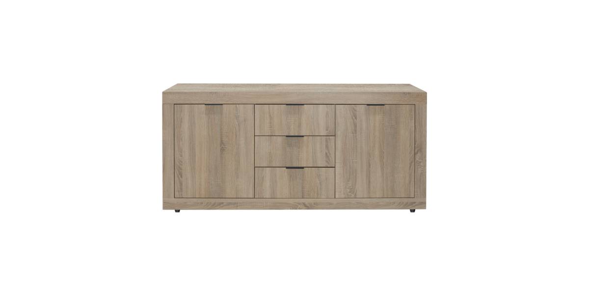 Μπουφές Doha pakoworld σε sonoma απόχρωση 180x45x80.5εκ
