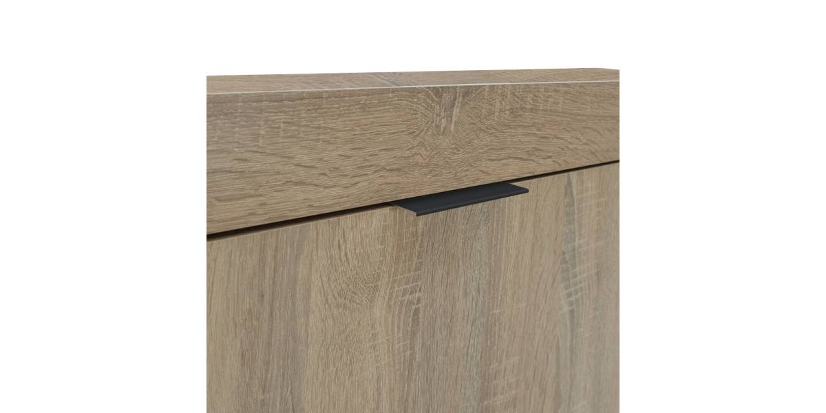 Μπουφές Doha pakoworld σε sonoma απόχρωση 180x45x80.5εκ