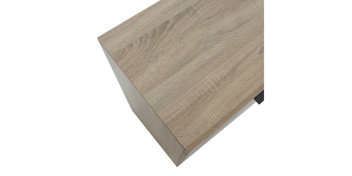 Μπουφές Doha pakoworld σε sonoma απόχρωση 180x45x80.5εκ
