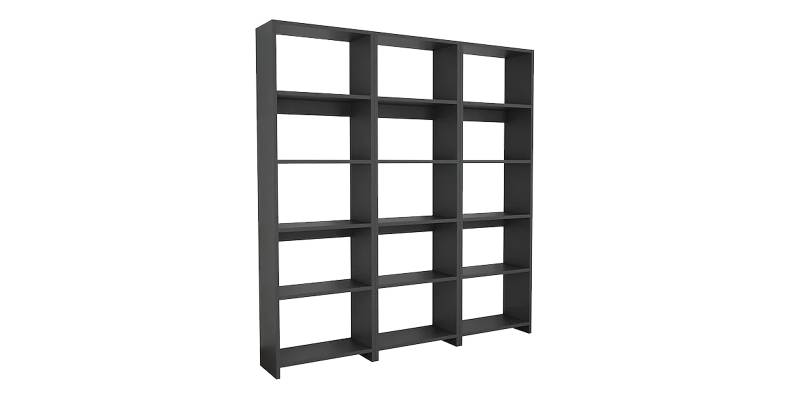 Βιβλιοθήκη Rabuku pakoworld σε ανθρακί απόχρωση 146x22x160εκ