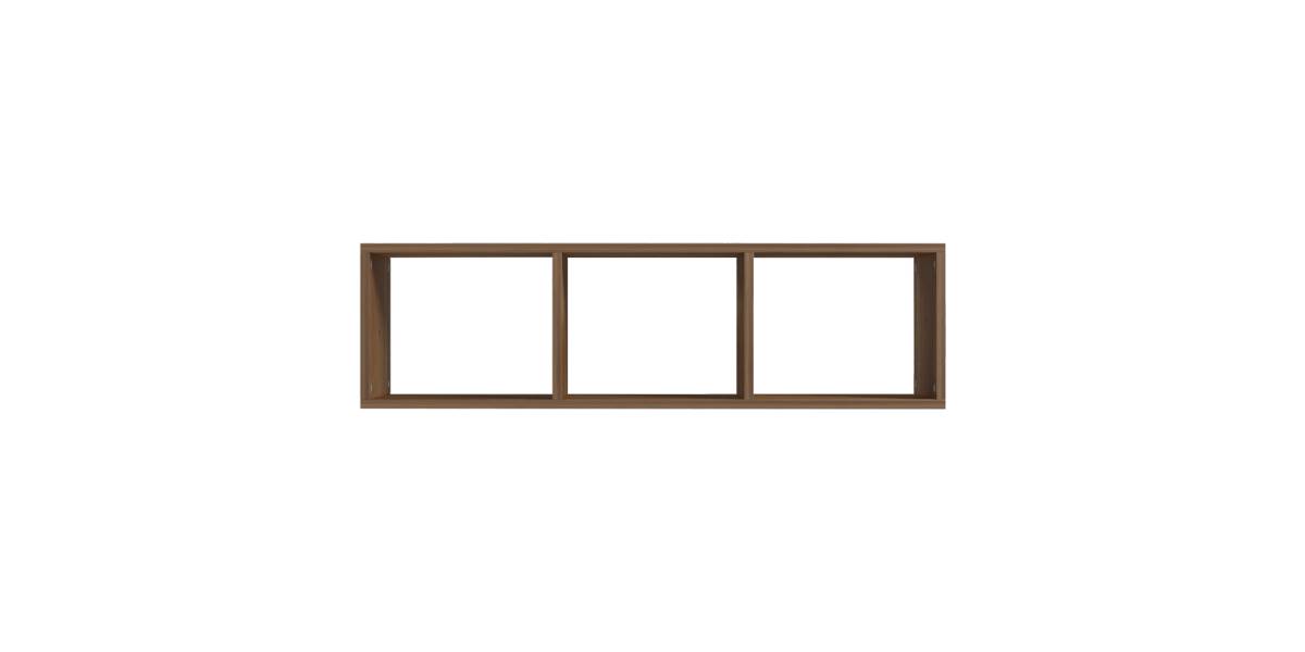 Ραφιέρα τοίχου Mikoro pakoworld σε φυσική απόχρωση 90x22x25.6εκ
