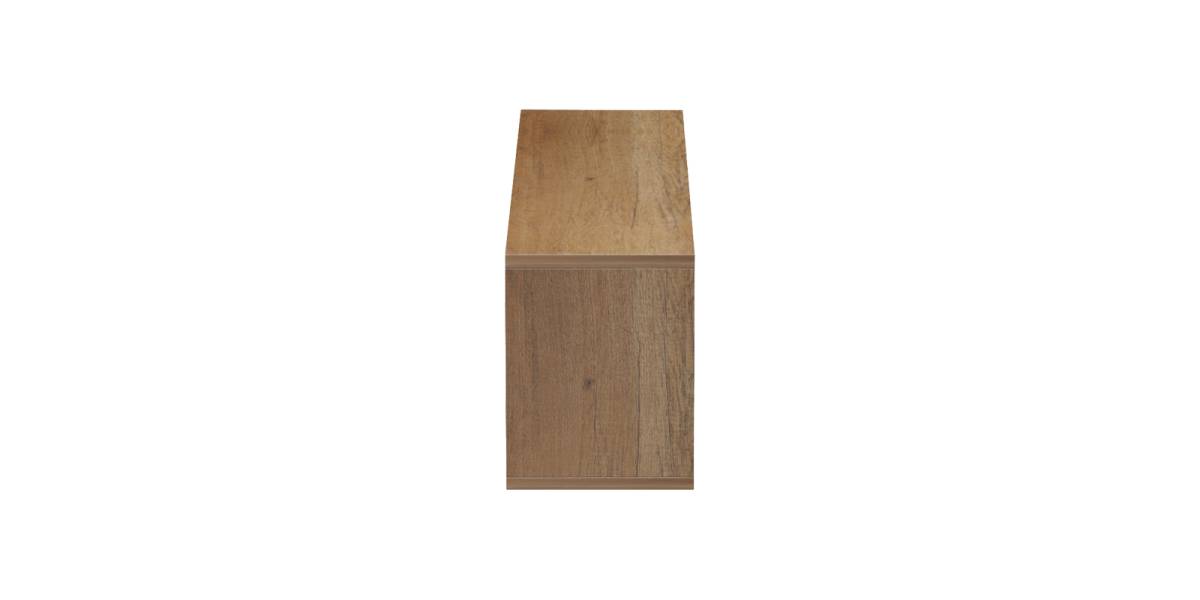 Ραφιέρα τοίχου Mikoro pakoworld σε φυσική απόχρωση 90x22x25.6εκ