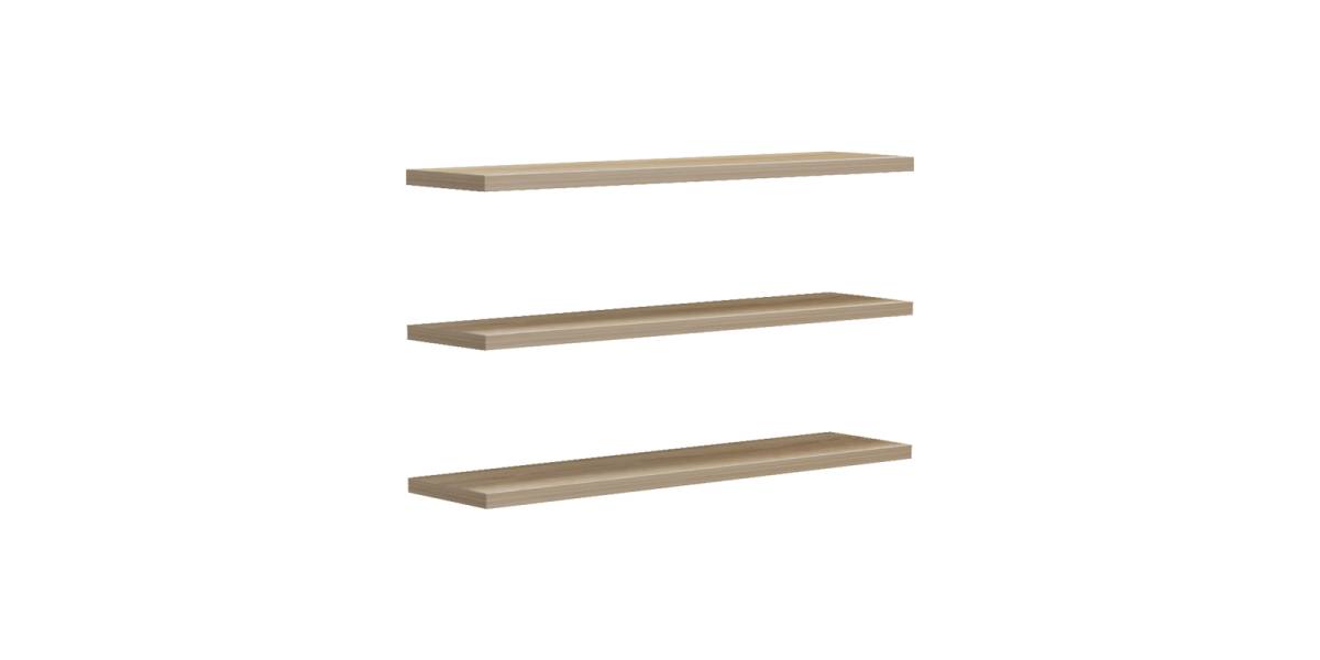 Ραφιέρα τοίχου Divar pakoworld σε sonoma απόχρωση 60x14.5x1.8εκ