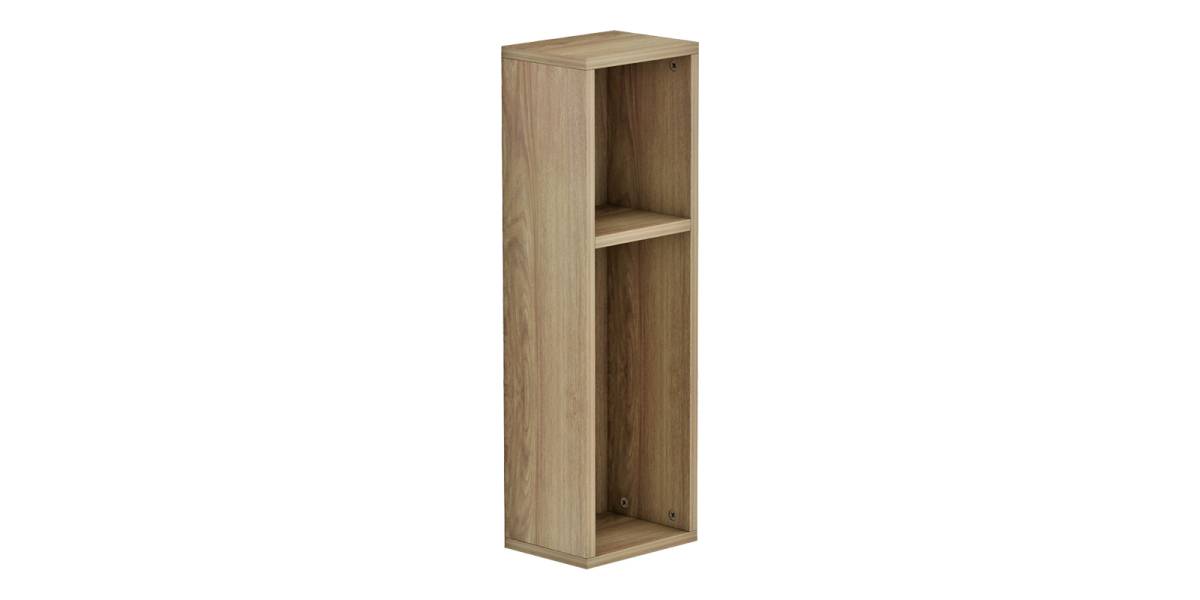 Ραφιέρα-κομοδίνο τοίχου Racks pakoworld σε sonoma απόχρωση 20x15x65εκ