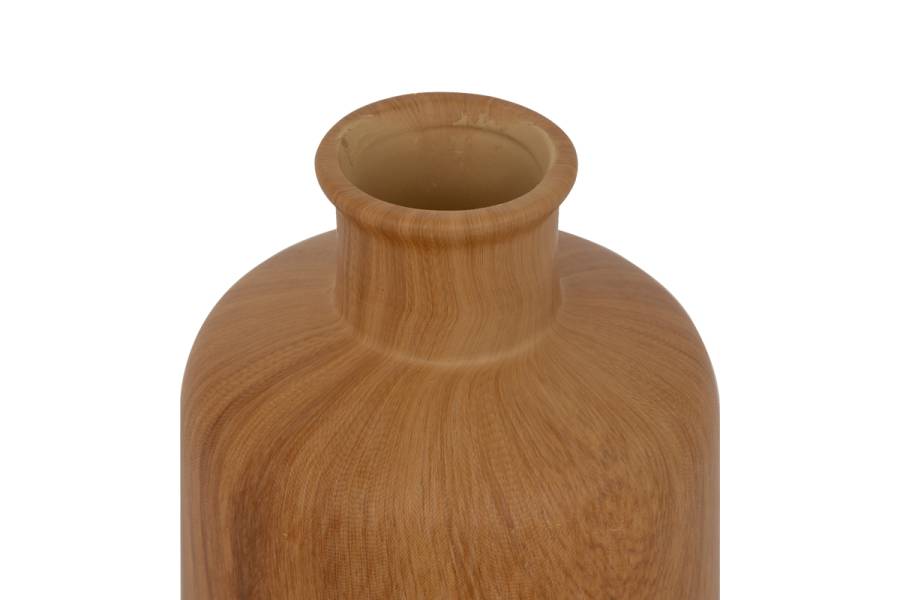 Βάζο Desel pakoworld κεραμικό σε φυσική απόχρωση Φ11x18εκ