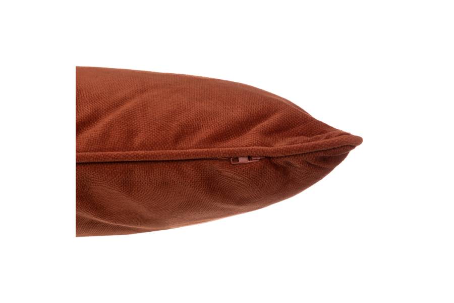 Μαξιλάρι διακοσμητικό Lubel pakoworld ύφασμα σε terracotta απόχρωση 30x50εκ