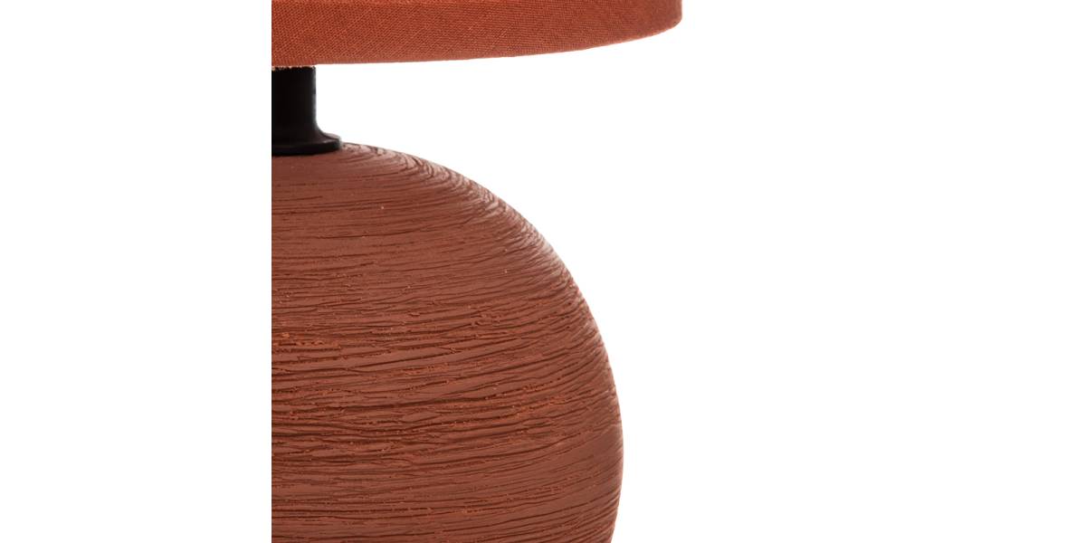 Επιτραπέζιο φωτιστικό PWL-1210 pakoworld Ε14 κεραμικό σε terracotta απόχρωση Φ13x25εκ