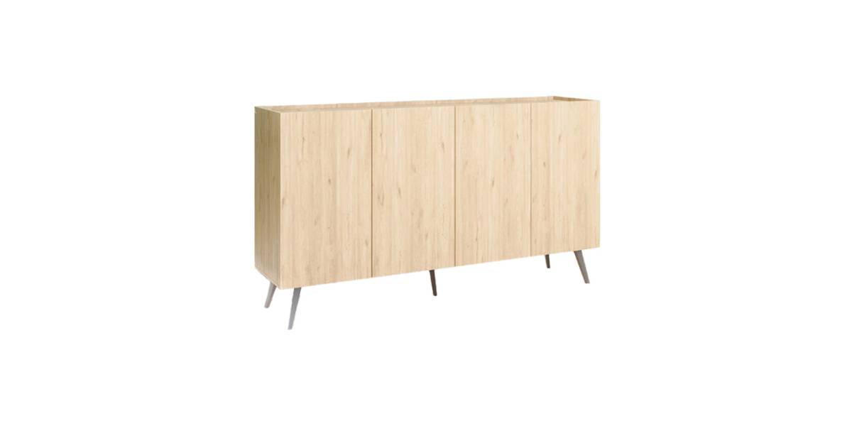 Μπουφές Kudro pakoworld σε oak απόχρωση 180x43x100εκ