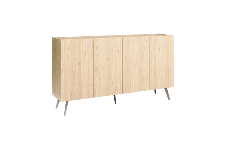 Μπουφές Kudro pakoworld σε oak απόχρωση 180x43x100εκ
