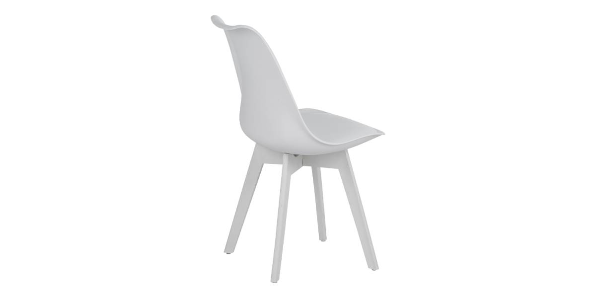 Καρέκλα Gaston I pakoworld PP-PU σε λευκή απόχρωση 48.5x53.5x81.5εκ