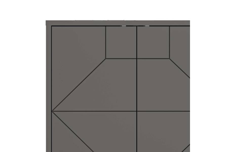 Μπουφές Dune pakoworld σε ανθρακί απόχρωση 181x35x77.4εκ