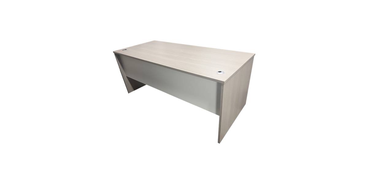 Γραφείο εργασίας Armadi pakoworld σε sonoma-λευκή απόχρωση 140x70x75εκ