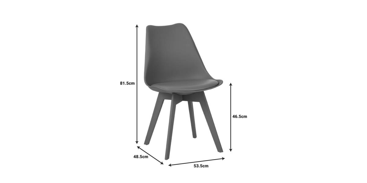 Καρέκλα Gaston I pakoworld PP-PU σε μέντα απόχρωση 48.5x53.5x81.5εκ