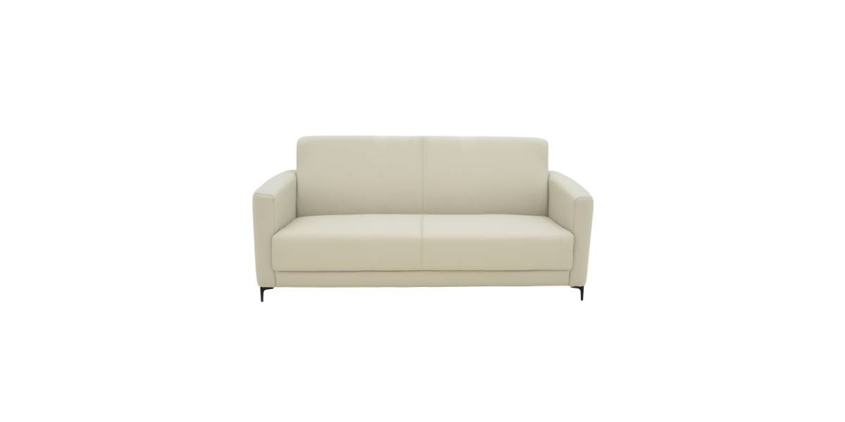 Καναπές τριθέσιος Sidica pakoworld PU σε μπεζ απόχρωση 185x82x81εκ