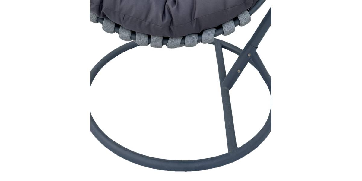 Κούνια φωλιά με βάση Makito pakoworld μέταλλο-pvc σε γκρι απόχρωση 100x105x195εκ