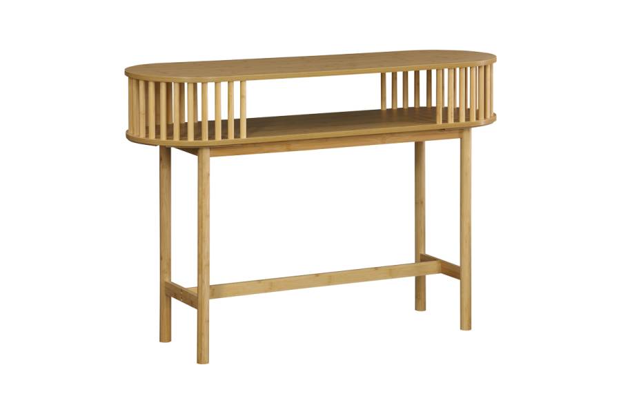 Κονσόλα Nodial pakoworld MDF/Bamboo σε φυσική απόχρωση 120x39x85εκ