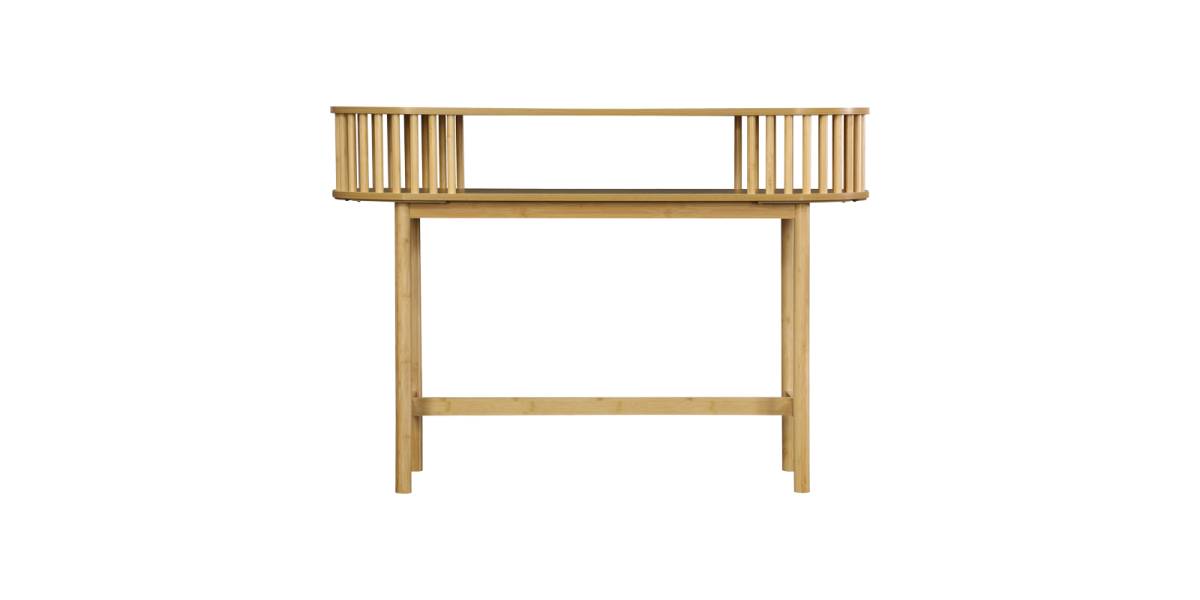 Κονσόλα Nodial pakoworld MDF/Bamboo σε φυσική απόχρωση 120x39x85εκ