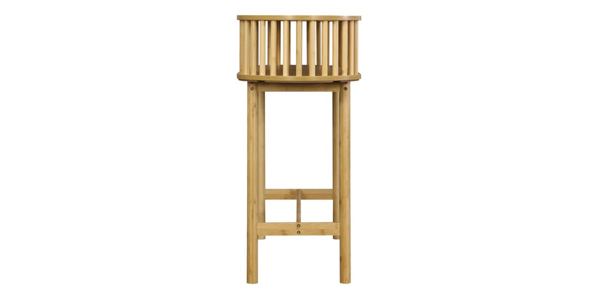 Κονσόλα Nodial pakoworld MDF/Bamboo σε φυσική απόχρωση 120x39x85εκ