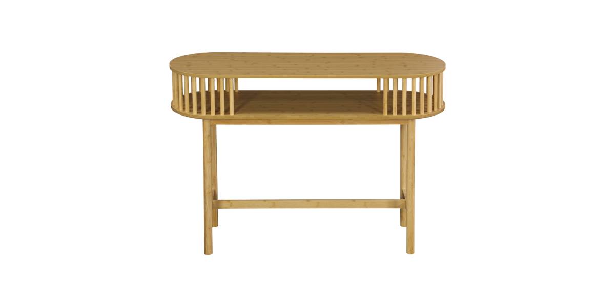 Κονσόλα Nodial pakoworld MDF/Bamboo σε φυσική απόχρωση 120x39x85εκ