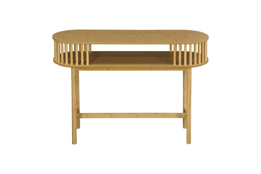 Κονσόλα Nodial pakoworld MDF/Bamboo σε φυσική απόχρωση 120x39x85εκ