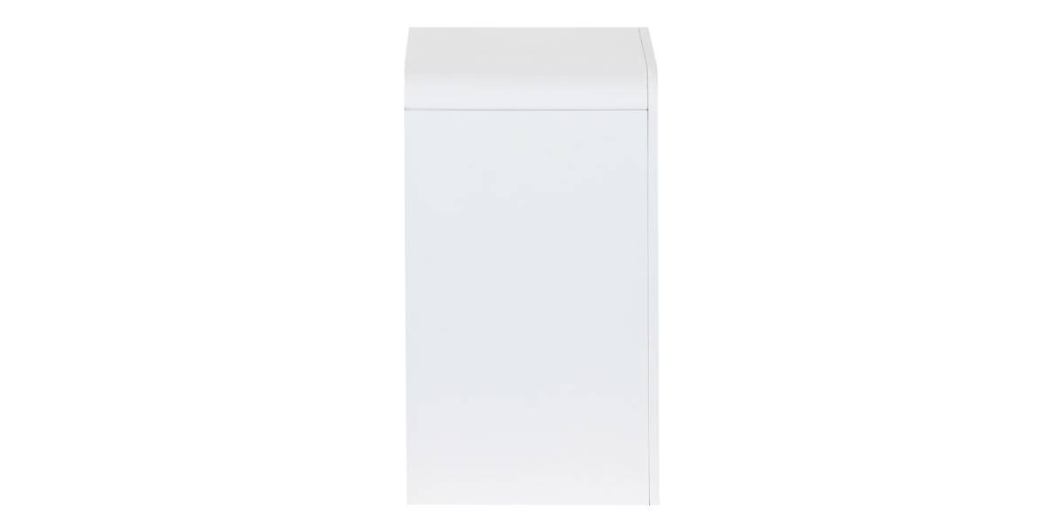 Κομοδίνο Zeplen pakoworld MDF σε λευκή απόχρωση 40x30x53εκ